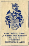 SZ0917. Hotel, Café, Restaurant 't Wapen van Marion.