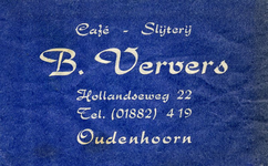 SZ1001. Café, Slijterij B. Ververs.