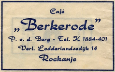 SZ1121. Café Berkerode.
