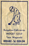 SZ1154. Bungalow, Café, Terras Midget Golf.