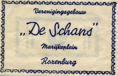 SZ1206. Verenigingsgebouw De Schans.
