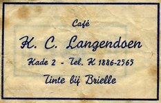 SZ1501. Café K.C. Langendoen.