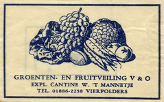 SZ1602. Groenten- en Fruitveiling V&O - Expl. Cantine W. 't Mannetje.