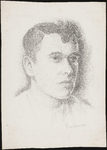 SPUIJBROEK_095B Portret van onbekende jongeman, gemaakt tijdens de opleiding aan de Academie Rotterdam, 1923-1927