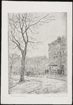 SPUIJBROEK_111 Kijkje het hoekpand van het Baantje en de Oostkade. Op de achtergrond de panden van de Westkade, ca. 1928