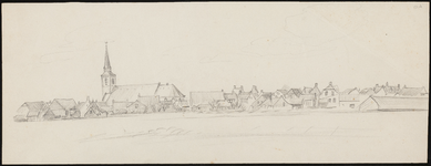 SPUIJBROEK_151A Gezicht op Zuidland, met de kerk, ca. 1965