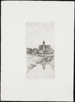 SPUIJBROEK_155 De kerktoren van Nieuw-Helvoet vanuit het westen gezien, ca. 1935