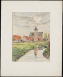 SPUIJBROEK_155A De kerktoren van Nieuw-Helvoet vanuit het westen gezien, ca. 1965