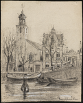 SPUIJBROEK_206 De kerk langs de Oostzanddijk, met het voormalige gemeentehuis, 1930