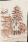 SPUIJBROEK_207 Het kleine kerkje langs de Oostzanddijk, dat in gebruik was tijdens de restauratie van de vestingkerk, ...