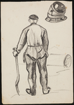 SPUIJBROEK_243 Studie van een Deltawerker, 1955