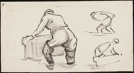 SPUIJBROEK_244 Studie van een Deltawerker, 1955