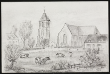 SPUIJBROEK_247H Verjaardagskaart van de Hervormde Gemeente Nieuw-Helvoet. De kerk van Nieuw-Helvoet, 1979