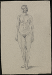 SPUIJBROEK_A_090G Studie van een staand naakt, gemaakt tijdens de opleiding aan de Academie Rotterdam, 1923-1927