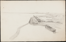 SPUIJBROEK_A_235 Aanleg van de Bouwput: het versterken van de ringdijk, ca. 1955