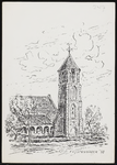 SPUIJBROEK_A_247 Verjaardagskaart van de Hervormde Gemeente Nieuw-Helvoet. De kerk van Nieuw-Helvoet, 1978