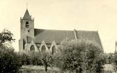 PB0001 De kerk van Abbenbroek, ca. 1950
