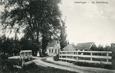 PB2948 De wachtbrug in Hekelingen. Met de bakkerskar van J.A. van Wijngaarden, ca. 1915