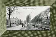 PB3009 De barakken en de barakkensloot, links het postkantoor, ca. 1909