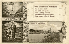 PB3347 Groeten uit Hellevoetsluis: een compilatie van prentbriefkaarten. 'Ons Neerland neutraal. Dat is onze taal / Dat ...