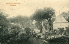 PB5017 Kijkje op de achterzijde van het gemeentehuis, ca. 1911