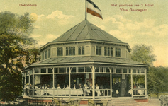 PB5135 Restauratiezaal van Hotel Ons Genoegen in een paviljoen, ca. 1904