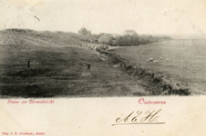 PB5272 Kijkje vanaf de Boulevard richting de Duinen met Koepel Zeeburg en Huize Sonnevanck, ca. 1901