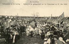PB9097 Volkspelen gehouden op de Laning vanwege het Oranjefeest op 27 mei 1909, 27 mei 1909
