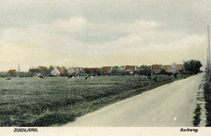 PB9743 Kijkje vanaf de Kerkweg op de Julianastraat, ±1946