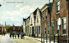 PB9830 Woningen langs de Breedstraat, ca. 1925