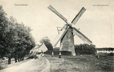 PB9909 De molen van Zwartewaal, die in 1934 afbrandde, ca. 1908