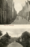 PB9945 Groeten uit Zwartewaal: foto's van de Dorpsstraat en de Oranjelaan, ca. 1925