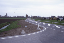DIA02644 Brielle, gezien vanaf de Schrijversdijk; ca. 1991