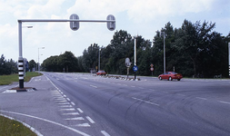 DIA15355 Kruising van de Oude Singel en de Groene Kruisweg; ca. 1993