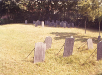 DIA15396 De Joodse begraafplaats (1781) langs de Spuikade; ca. 1970