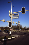DIA16382 De Groene Kruisweg ter hoogte van Heenvliet, kruising met de Verdouwenhoeck, ANWB-bord richting Geervliet, ...
