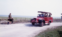 DIA20084 Brandweerwagen van Vierpolders, op het terrein van het RTM-Museum; 1973