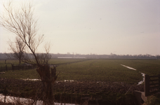 DIA36206 Kijkje vanaf de Vleerdamsedijk op de polder; ca. 1980