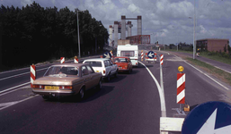 DIA40551 Oprit naar de Spijkenisserbrug vanaf Hoogvliet; 10 juni 1978