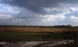 DIA42853 Simonshaven gezien vanaf de Rietbroekweg. Natuurgebied Welvliet; September 1988