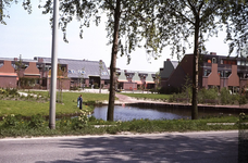 DIA43931 Huizen aan de Egelveen, gezien vanaf de Hekelingseweg; ca. 1978