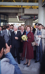 DIA44354 Opening van de nieuwe metrolijn: door de minister van Verkeer en Waterstaat Neelie Smit-Kroes; 25 april 1985
