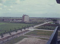 DIA44418 Panorama vanaf de Marrewijkflat op de Marckenburgh en de wijk Groenewoud; ca. 1969