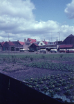 DIA44479 Woningen en panden aan de. Op de voorgrond een moestuin; ca. 1969