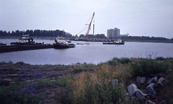 DIA44528 Aanleg van de metrotunnel onder de Oude Maas; ca. 1982
