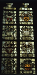 DIA68012 Glas in loodraam in de dorpskerk van Vierpolders; ca. 1980