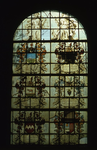 DIA68030 Glas in loodraam in de dorpskerk van Vierpolders; ca. 1980