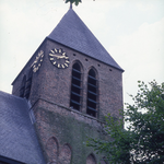 DIA_GF_1369 De toren van de kerk van Spijkenisse; 7 augustus 1978
