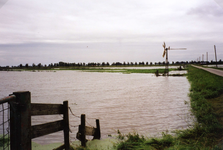 AB_HOOGWATER_013 Wateroverlast in de polder van Abbenbroek na de overvloedige regenval; 16 september 1998