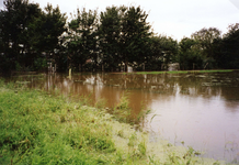 AB_HOOGWATER_014 Wateroverlast in de polder van Abbenbroek na de overvloedige regenval; 16 september 1998